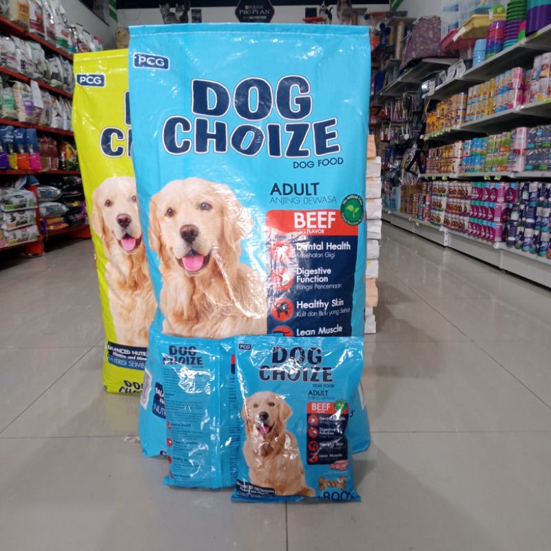 DOG CHOIZE 20kg beef dan lamb (Go-jek) makanan anjing dewasa murah promo