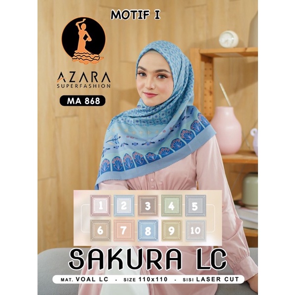 (PART 2) SEGIEMPAT MOTIF SAKURA LC