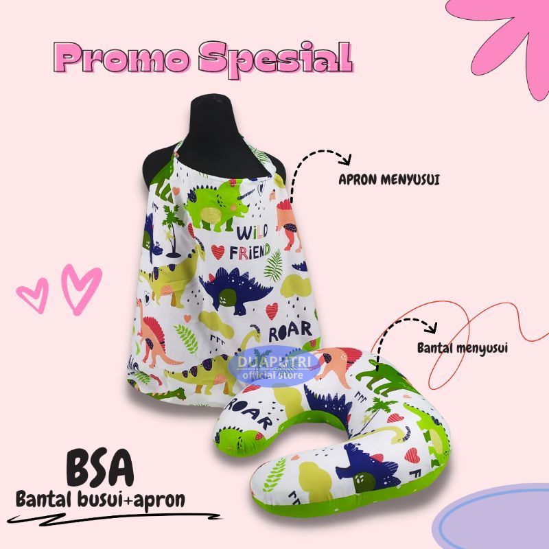 PROMO SPESIAL BANTAL MENYUSUI BAYI PLUS APRON MENYUSUI BAYI