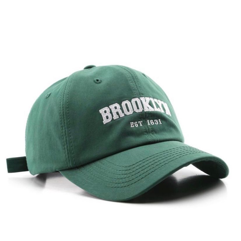 Trendy Topi Unisex Cap Hat Cotton Material Bordir Brooklyn Baseball Terbaru