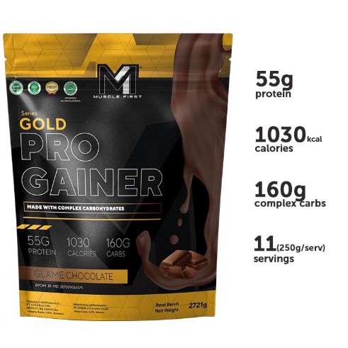 Muscle First Pro gainer 6lb 2,7kg Menambah Berat Badan M1 Pro Gainer Bulking