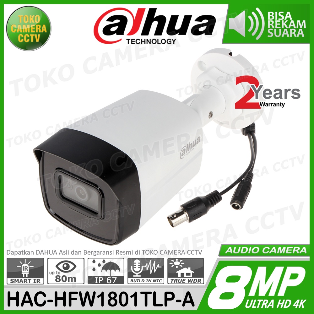 PAKET CCTV DAHUA 8MP AUDIO 16 CHANNEL 12 KAMERA