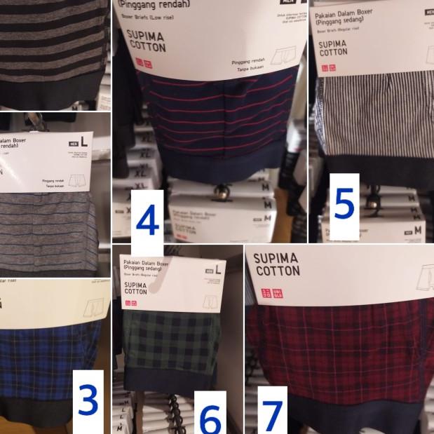 Uniqlo Pakaian / Celana Dalam Boxer Pria Supima Cotton
