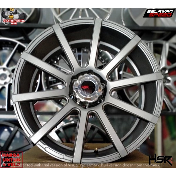 VELG MOBIL RACING RING 22 HSR HIROSHI PCD 6X139,7 UNTUK PAJERO FORTUNER HILUX DC FORD EVEREST
