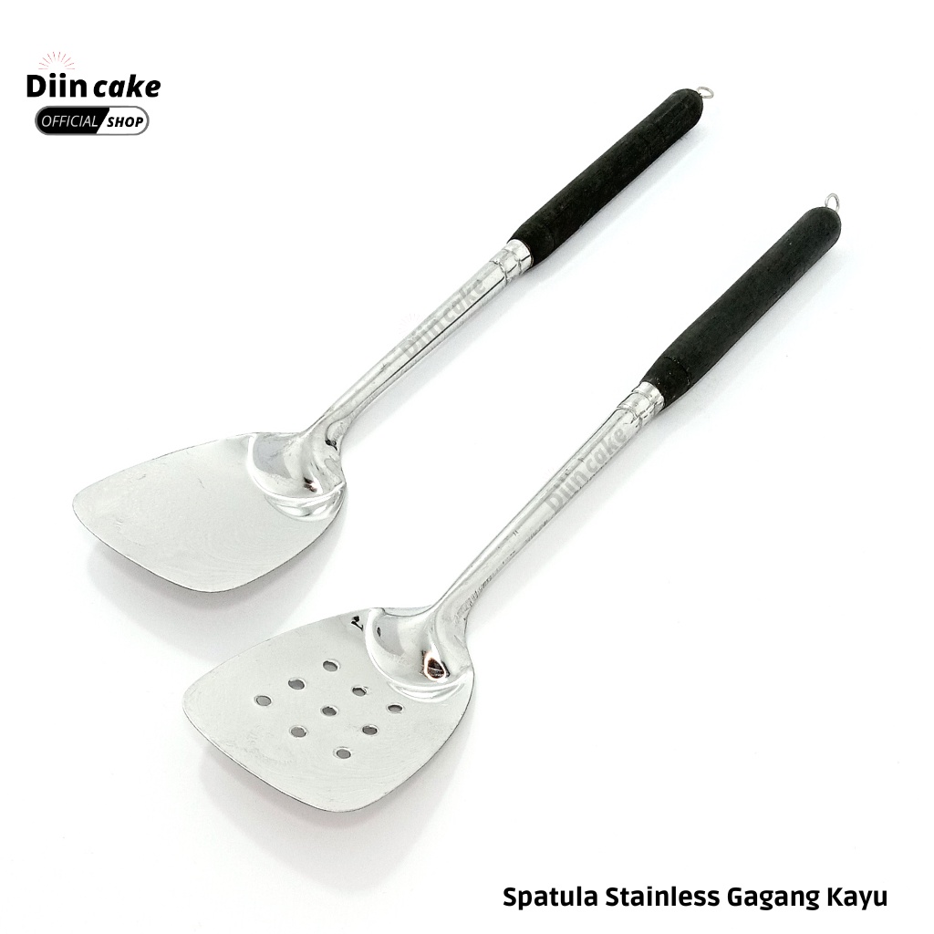 Spatula / Sodet / Sutil Stainless Gagang Kayu