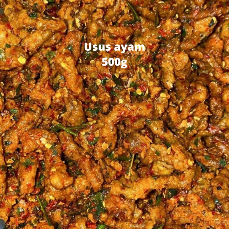 usus ayam crispy pedas daun jeruk 500g