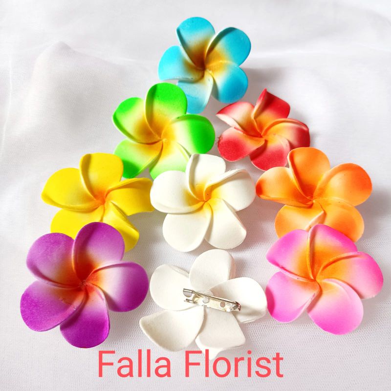 BROS Bunga Kamboja BALI artificial cantik /Bros hijab souvernir Bali