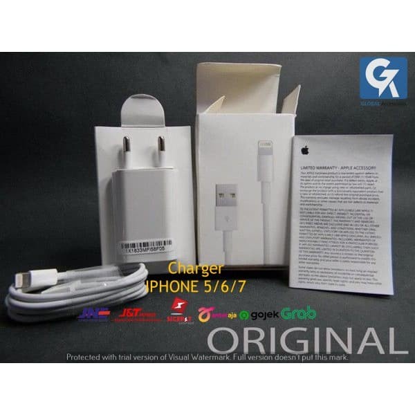 Charger + Cable Iphone 5, 6, 7 Original 