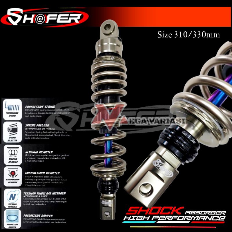 SHOCKBREAKER ABSORBER MOTOR MATIC SHOCK BREAKER BELAKANG MOTOR MATIC STELAN FUNGSI PREMIUM COCOK UNTUK MIO BEAT SCOOPY FINO GENIO VARIO FAZZIO DLL