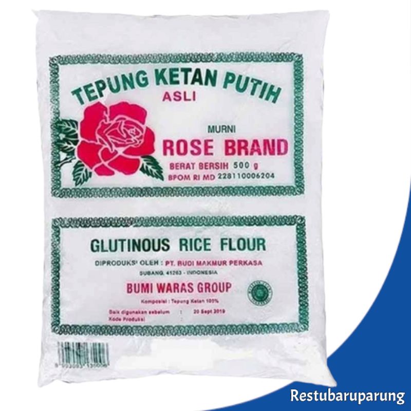 

Tepung Ketan Putih Rose Brand 500