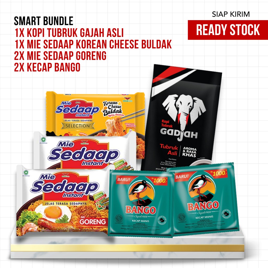 Paket Sembako - Mie Instan (3) + Kopi (2) + Kecap (2)