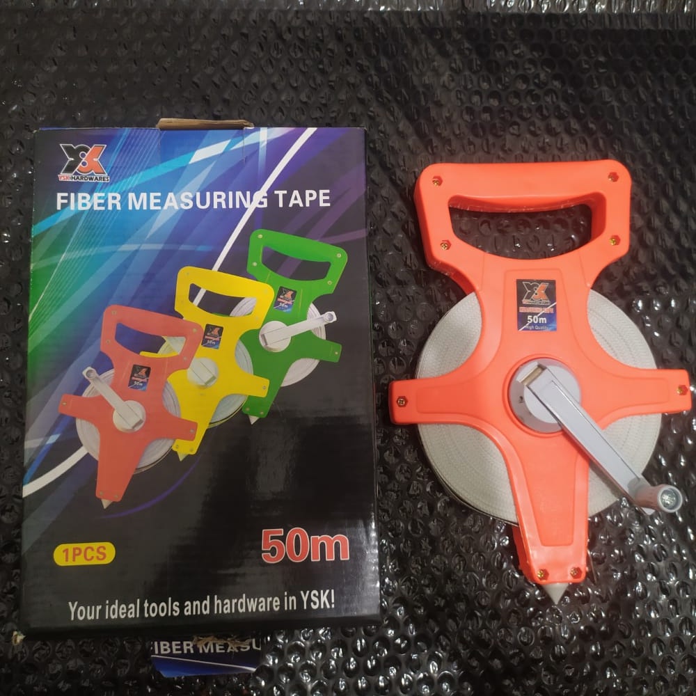 METERAN FIBER 50 METER / METERAN TANCAP TANAH 50 M 50 METER ROLL GULUNGAN FIBER