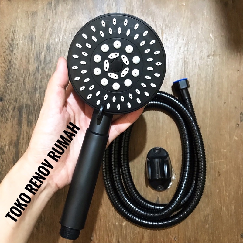 shower mandi hitam (doff)/ shower kamar mandi /shower mandi anti karat