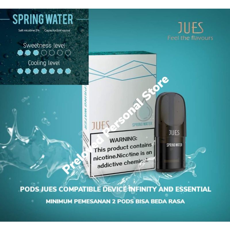 Jues Infinity Essential 1 Pack 1 Pods Pro Spring Water