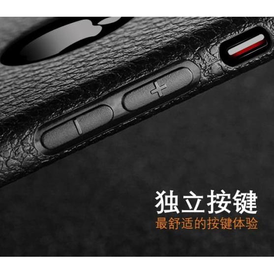 SOFTCASE JELLY LEATHER CASE IPHONE 6/6PLUS 7/7PLUS CASING IPHONE 7 - Hitam, iPhone 8