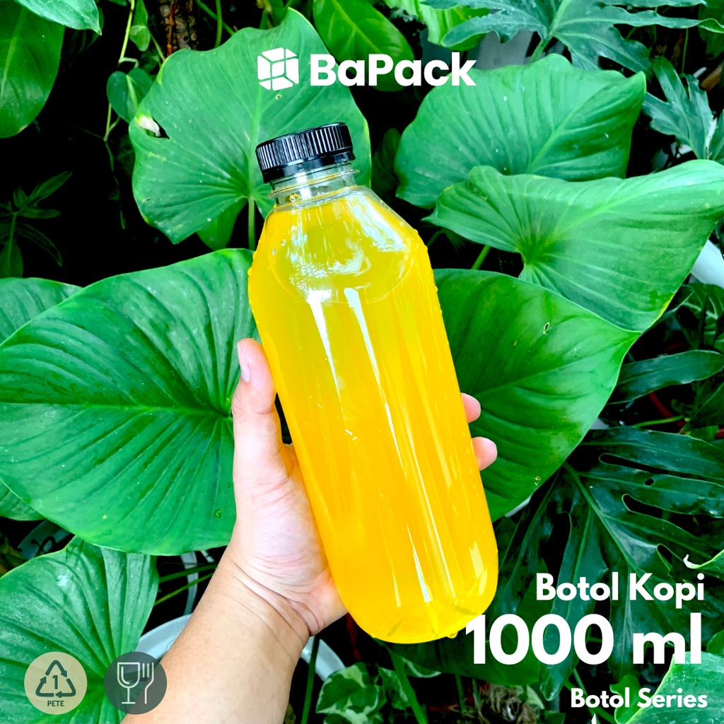 PREMIUM STOCK  BOTOL KOPI 1000ml (BR) /BOTOL KALE 1000ml (BR)