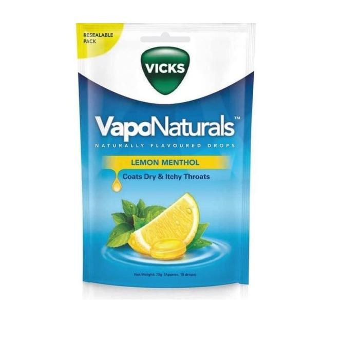 

BISA COD Permen Vicks VapoNaturals Lemon Menthol Tenggorokan Kering & Gatal 70g /PERMEN LUNAK/PERMEN VIRAL/PERMEN MILO/PERMEN YUPI/PERMEN JADUL/PERMEN KARET