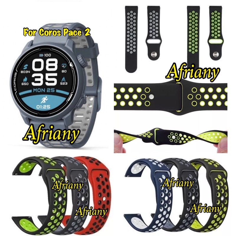 Strap Sport Coros Pace 2 / Coros Pace 3 Rubber Silikon Silicone