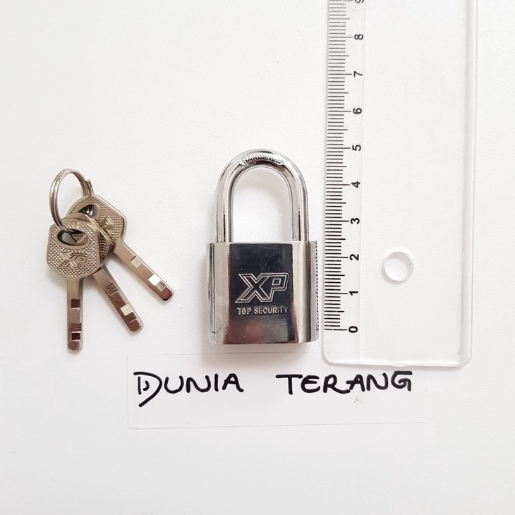 Gembok Putih XP TOOL 30mm LEHER PENDEK 30 mm - Kunci Gt Gembok Pagar Krom- Kunci Gantung Pth Chrome - Iron Padlock XPTOOL Top Security