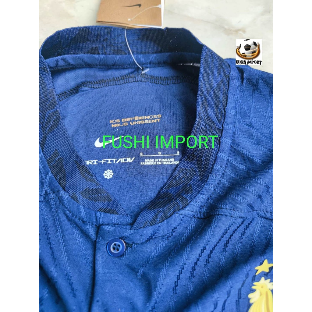 Player Issue | Jersey Baju Bola Perancis Home World Cup Piala Dunia 2022 France Drifit Adv Vaporknit