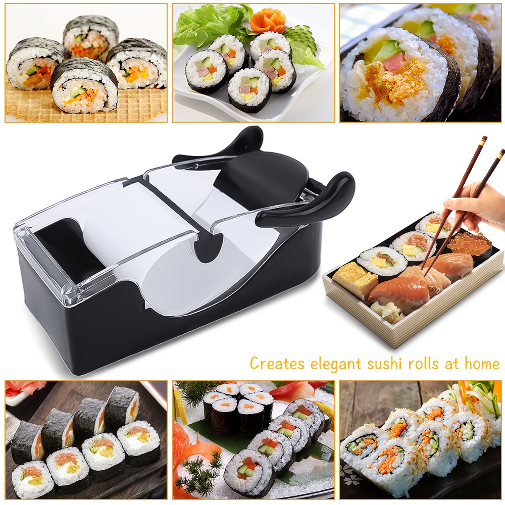 Diy Alat Magic Perlengkapan Dapur Dilepas Mudah Dibersihkan Sederhana Sushi Maker Mesin Pembuat Gulungan Nasi Sayur Daging Rolling Cetakan Sarapan Bento