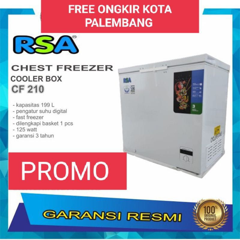 CHEST BOX FREEZER COOLER BOX RSA CF 210 CF210 200 LITER