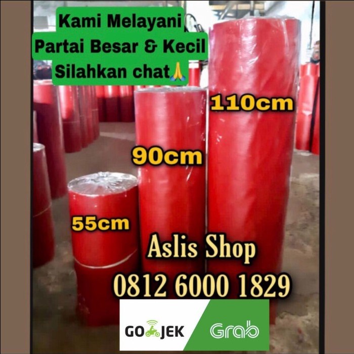 Lem Karpet Talang Air 110Cm Merah Hitam Permeter