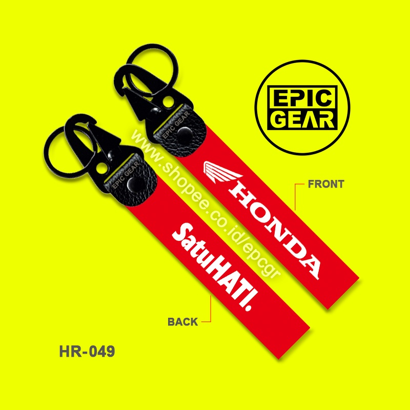 HIGH QUALITY GANTUNGAN KUNCI HONDA SATU HATI KEYCHAIN SEPEDA MOTOR PREMIUM BEAT GENIO SCOOPY VARIO A
