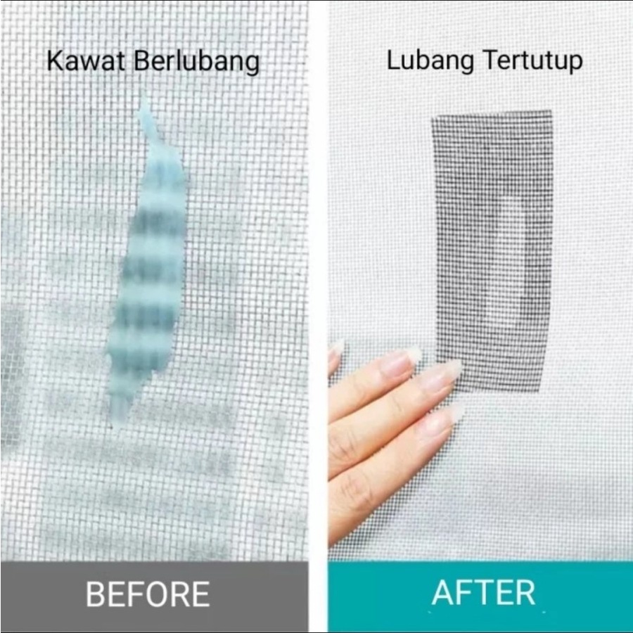 Lakban Jaring Penambal Lubang Kawat Nyamuk Mesh Hole Repair