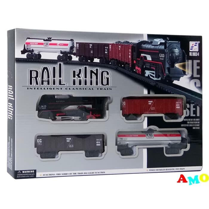 Mainan Permainan Anak 3 4 5 6 7 Tahun Hadiah Ultah Track Kereta Api Rail King 19033-5 Murah