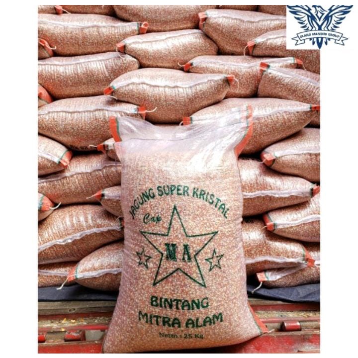 Jagung Kristal Super Cap Bintang Mitra Alam 25kg Pakan Burung Merpati