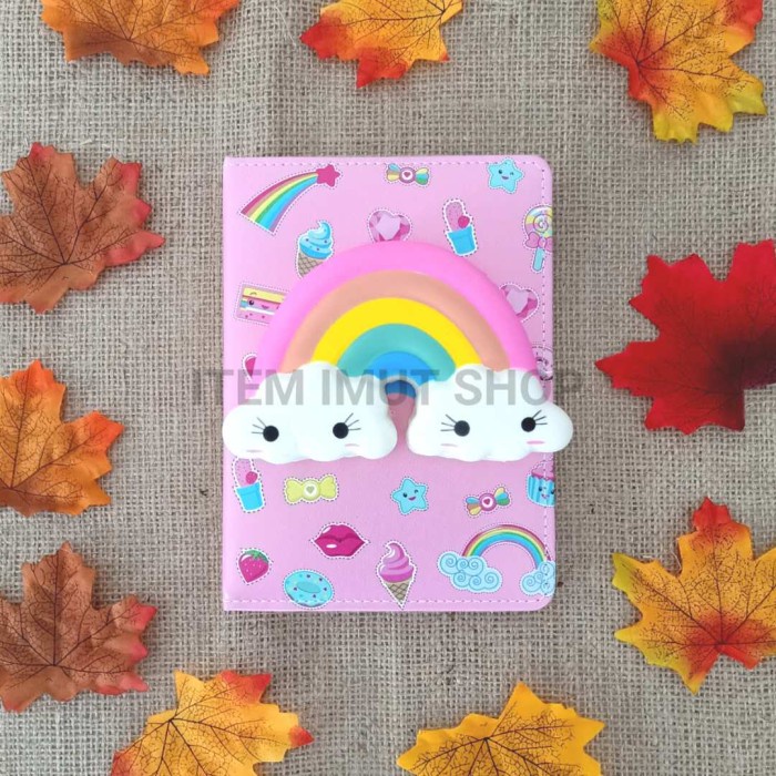 

Jurnal Buku Diary Agenda Note Book Squishy Karakter Unicorn Rainbow Pelangi