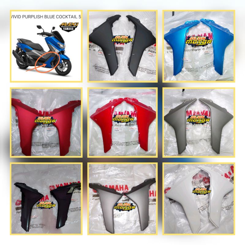 COVER BODY SAYAP DEPAN BAGIAN BAWAH YAMAHA NMAX OLD/LAMA 2015-2019 BIRU ORIGINAL YGP