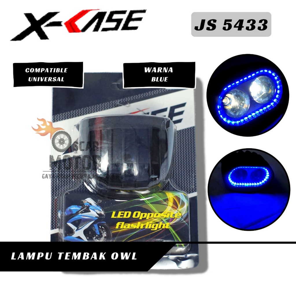 LAMPU STROLOW 2 MATA HIGH KEDIP FLASH AND STAY MOTOR DEPAN LED LENSA TEMBAK SOROT   By Mega_Racing