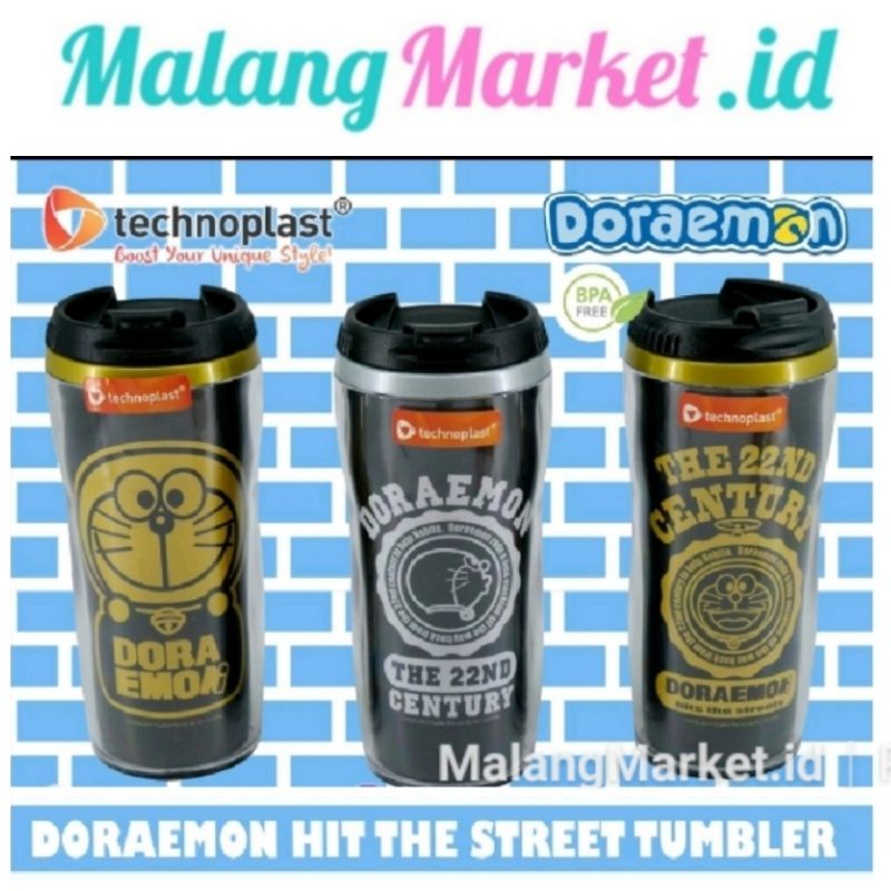 TECHNOPLAST Botol minum Doraemon The 22nd Century Botol Doraemon Tumbler _ Malangmarket.id