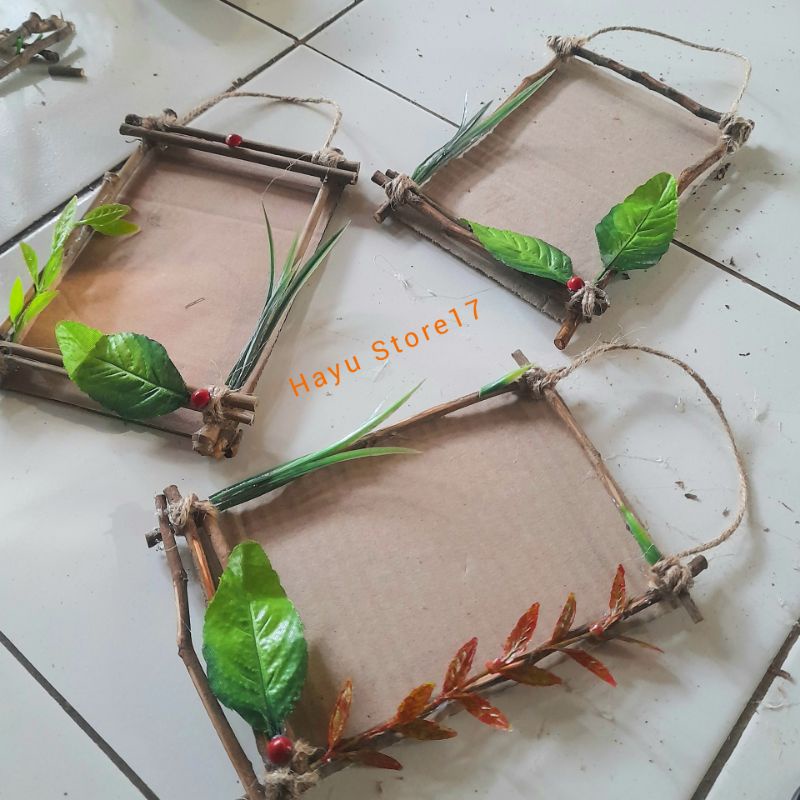 Bingkai foto ranting kayu Bingkai foto kardus Bingkai foto untuk prakarya