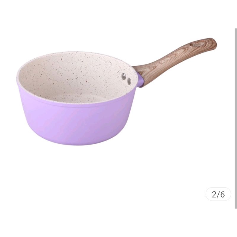 panci susu lilac ryvan bahan cramik tebal