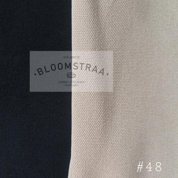 

Bahan Kanvas Polos Tebal HITAM #48 Canvas Fabric Kain Kanvas Meteran