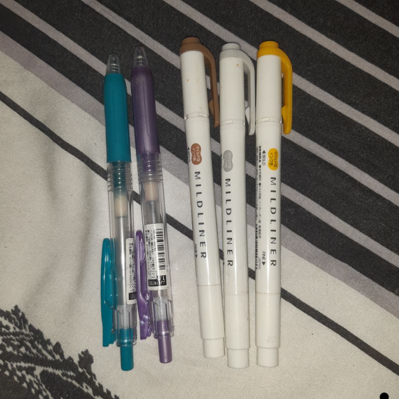 PRELOVED TAKE ALL SARASA , ZEBRA MILDLINER