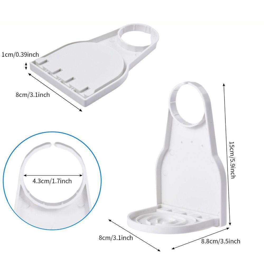 [Elegan] Detergent Cup Holder Portable Praktis Tray Cup Holder Mencegah Luber Perlengkapan Penyimpanan Mudah Digunakan Universal Type Akumulator Tray