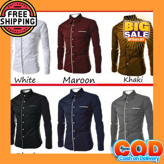 Kemeja Kasual Casual Pria / Kemeja Katun Rayon Adem Nyaman Lembut / Kemeja Keren Pria Lc-07 Hem Pete