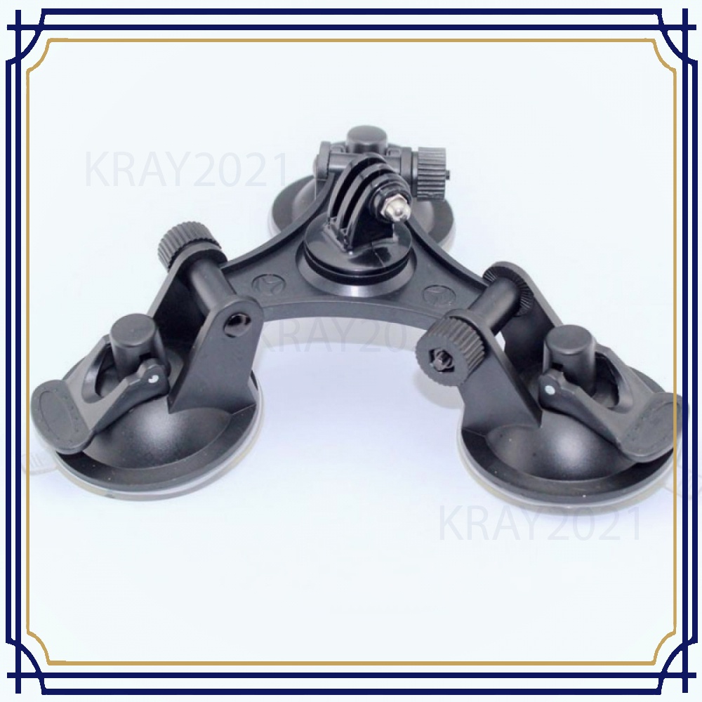 3 Feets Triangle Suction Cup Glass Mount for Xiaomi Yi 2 4K / Gopro