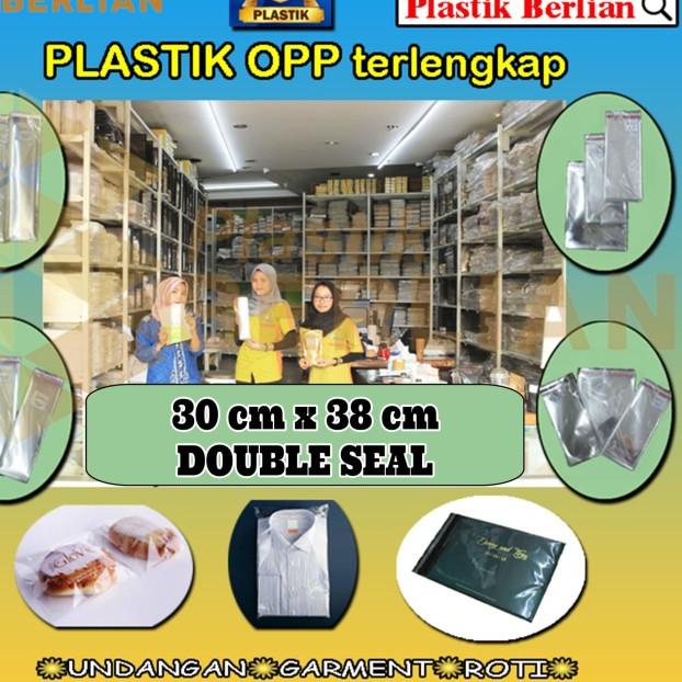 

30 x 38 cm Plastik OPP TEBAL Double Seal (100 lbr) (lem/seal)