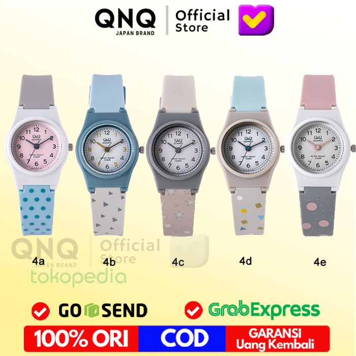 Watch Jam Tangan Q&Q Qnq Qq Wanita Original Qa47 Analog Arloji Cewe Anti Air