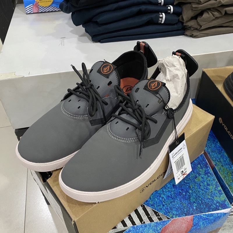 Sepatu Volcom Pria MSO Draft Eco Grey Original Reject Retak Sedikit Harga Promo