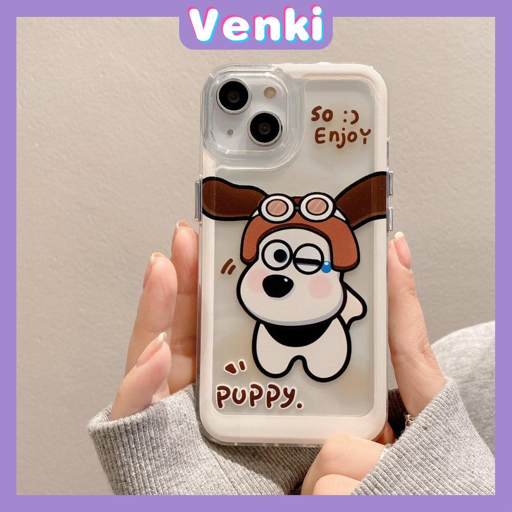 Case For iPhone 14 Pro Max Soft Silcone Big Hole Space Case Cartoon Cute Dog Plating Buttons Camera Protection Shockproof For iPhone 14 13 12 11 Plus Pro Max 6 7 8 Plus XR XS