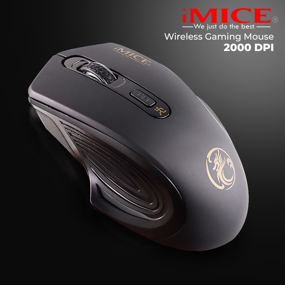 MOUSE WIRELESS IMICE ERGONOMIC 2000 DPI SILENT VERSION