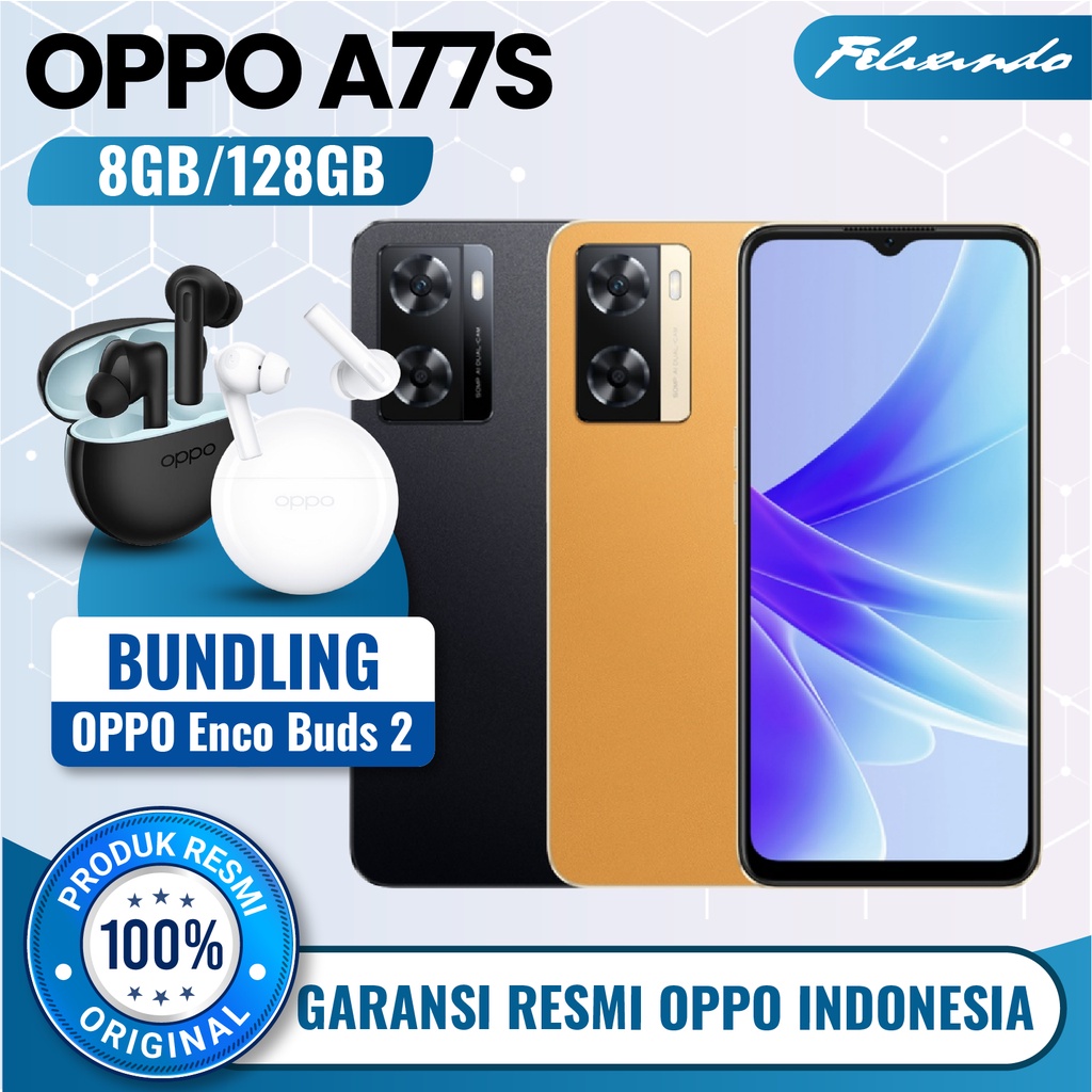 OPPO A77s 8/128 RAM 8 ROM 128 GB 8GB 128GB HP Smartphone Android