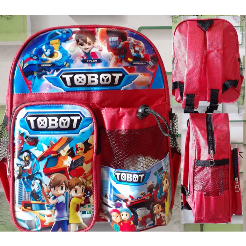 Tas Ransel Tk Paud Laki Laki Spiderman Transformers Tobot Captain Amerika Mega Tron / Tas Karakter Anak