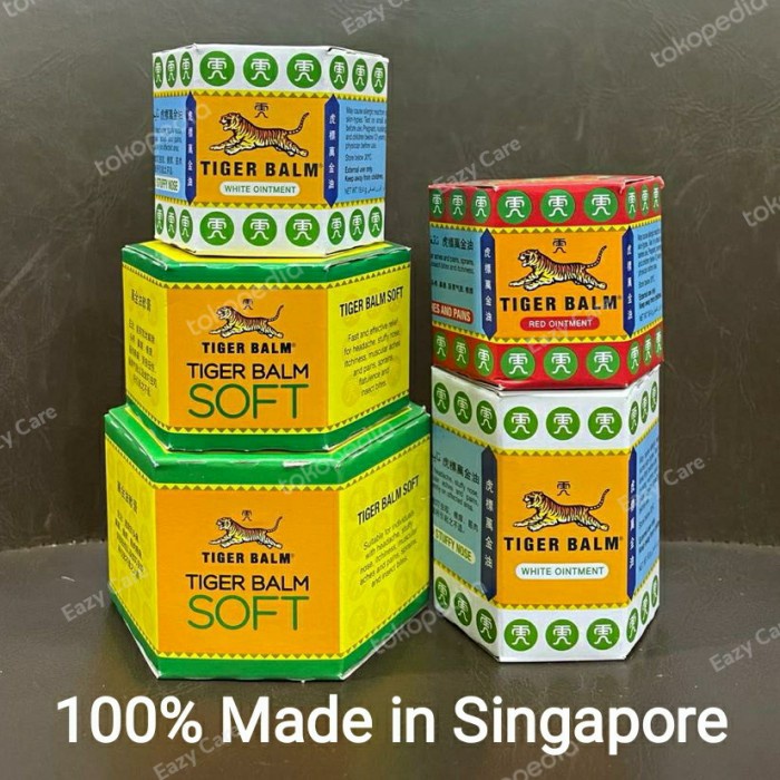 Tiger Balm White Oinment 30gr Import Singapore Balsem Tiger Harimau - Putih 30gram